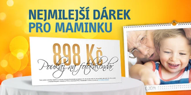 Dárkový poukaz na EXTRA velký fotokalendář
