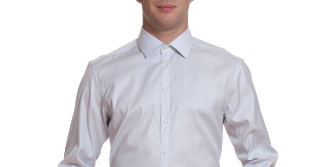 Pánská šedobílá bavlněná košile Pietro Filipi