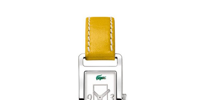 Dámské hodinky Lacoste se žlutým řemínkem