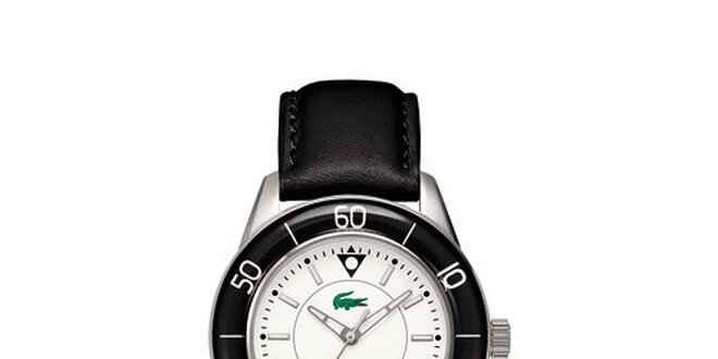 Dámské černo-stříbrné hodinky Lacoste