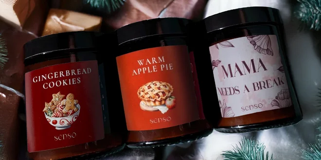 Sójové svíčky ve skle: dýně, káva i jablečný koláč