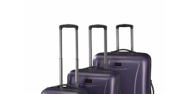 Sada tří fialových kufrů Esprit