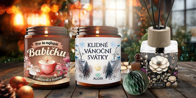 Sójové svíčky a vonné difuzéry s milým vzkazem