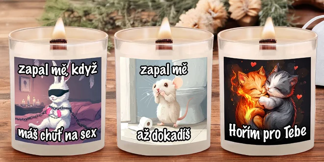 Sójové svíčky pro každou příležitost: praskající knot