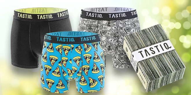 Dárkové balení 3 boxerek: v černé, s pizzou i penězi