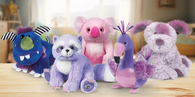 Plyšová zvířátka Webkinz: poník, mamut i plameňák