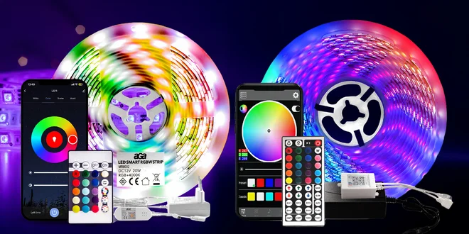 RGB LED pásky s ovladačem: Bluetooth či Wi-Fi