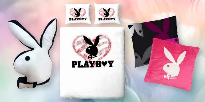 Polštáře, povlaky, povlečení i deka Playboy