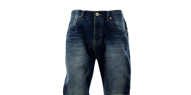Pánské modré džíny s šisováním Exe Jeans