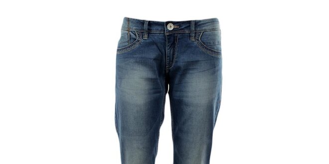 Dámské modré džíny s šisováním Exe Jeans