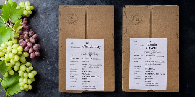 Maďarská vína v 3litrových bag in boxech