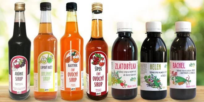 Bylinkové sirupy na trávení, imunitu i jen tak na chuť