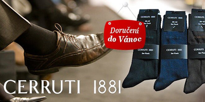 Výprodej! 9 párů ponožek Cerruti 1881 pro pány