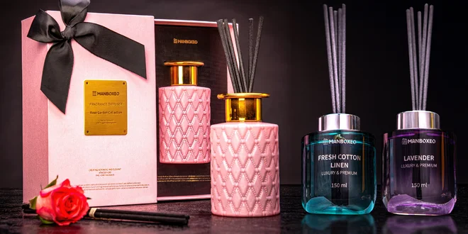 Aroma difuzéry v dárkových sadách i s vonnou svíčkou