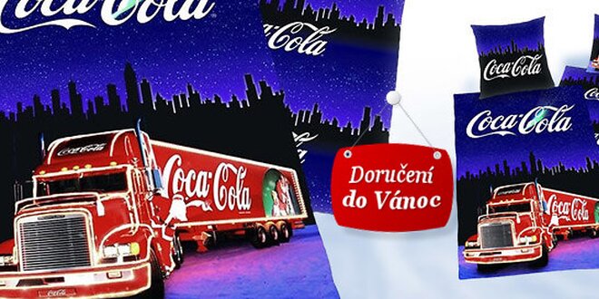 Moderní povlečení s Coca-Colou