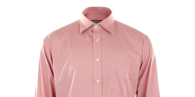 Pánská růžová košile se špičatým límečkem Perry Ellis