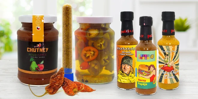 Oceněné chilli omáčky, papričky i mix superhotů z ČR