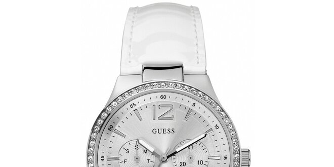 Dámské bílé hodinky Guess