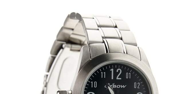 Dámské ocelové hodinky Oxbow s černým ciferníkem