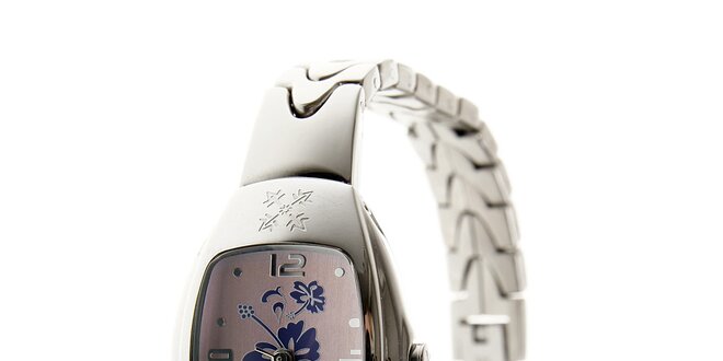Dámské ocelové hodinky Oxbow se světle fialovým ciferníkem