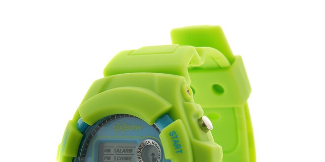 Pánské světle zelené digitální hodinky Oxbow