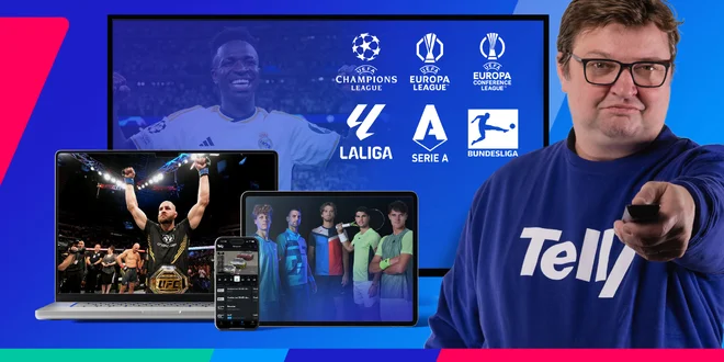 Sportovní balíček online televize Telly na 30 dní