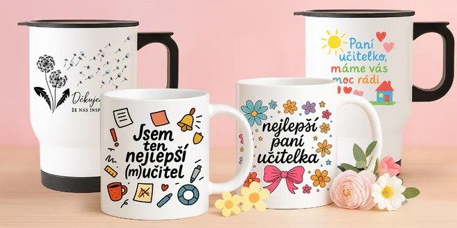 Keramické hrnky i termohrnky pro ty nejlepší učitele