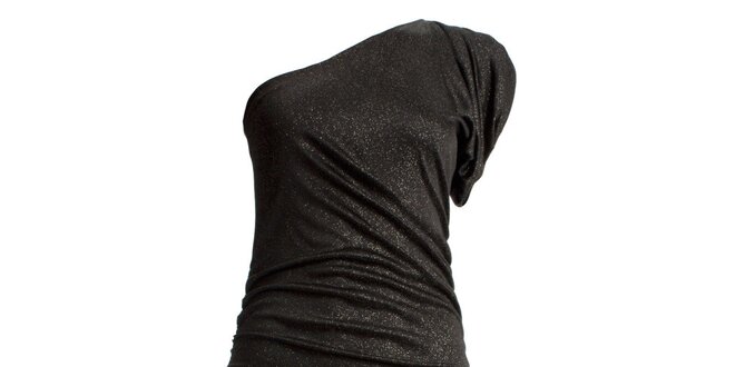 Dámské třpytivé černé šaty JDC London