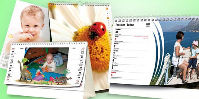 Kalendáře z vlastních fotek různých formátů