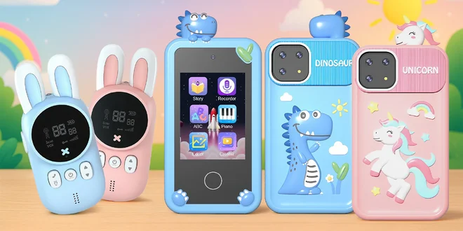 Smartphone na hraní a vysílačky pro děti