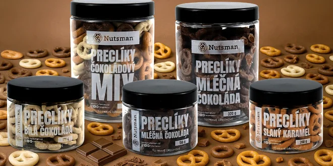 Preclíky v čokoládě: hořké, bílé, mléčné i karamelové