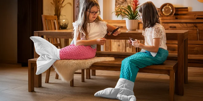 Deka mořské panny z hřejivého fleecu