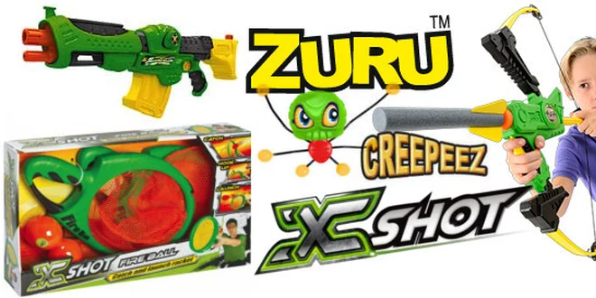 ZURU X-Shot dětské sportovní zbraně a pavouci CREEPEEZ s dopravou zdarma