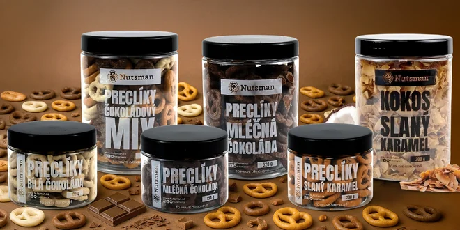 Preclíky v čokoládě kokosové chipsy ve slaném karamelu