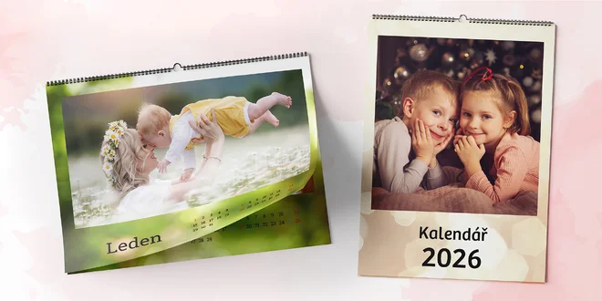 Fotokalendáře na zeď A4, A3 nebo 45 × 32 cm