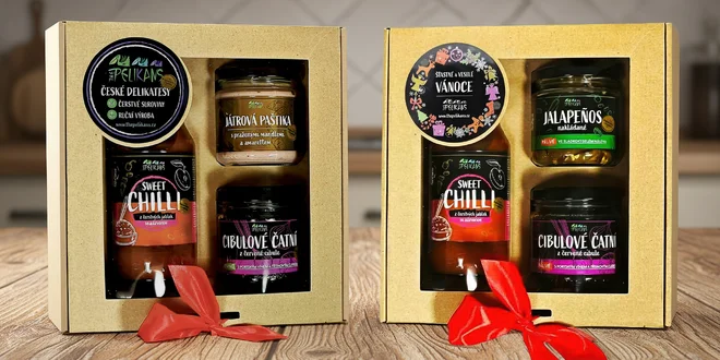 Dárkové balíčky: čatní, pesta, tapenáda, salsa i BBQ