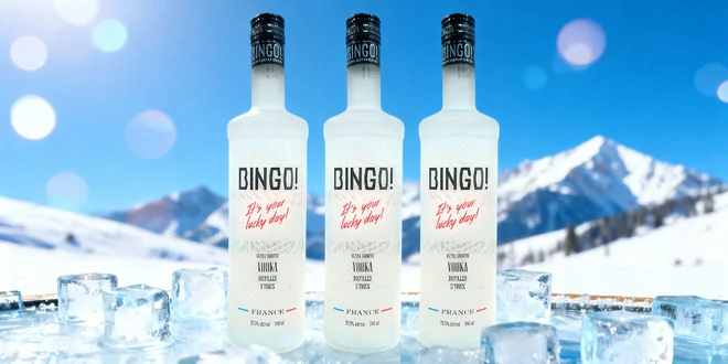 1, 2 či 3 lahve prémiové vodky Bingo z Francie