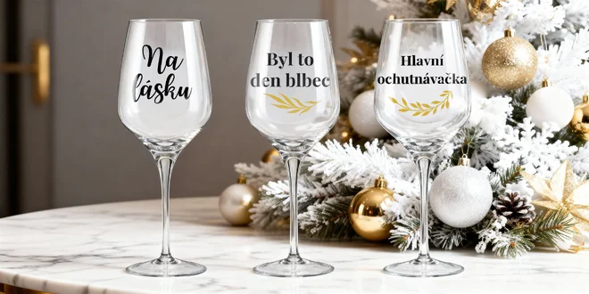 Skleničky (nejen) na víno, které vše řeknou za vás