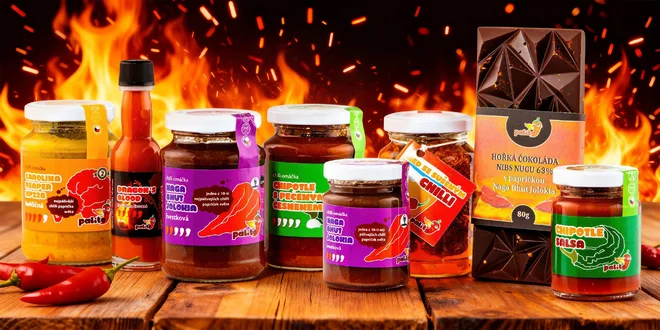 Chilli dobroty vč. dárkových balíčků: omáčky, pyré aj.