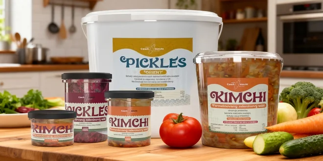 Ručně vyráběné fermentované saláty a kimči