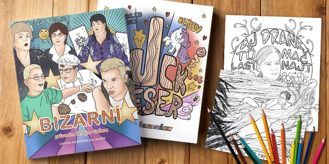 Bizarní i sprosté omalovánky pro dospělé: 40 listů