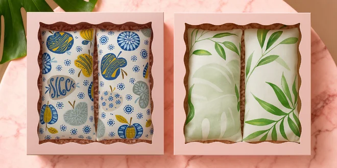 Dárkový set 2 bylinných polštářků proti bolesti