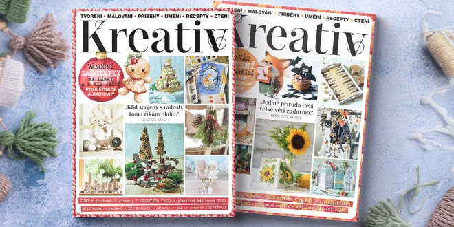 Roční předplatné tvořivého časopisu Kreativ: 6 čísel