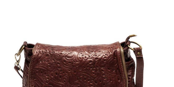 Dámská kožená kabelka se vzorem Luisa Vannini