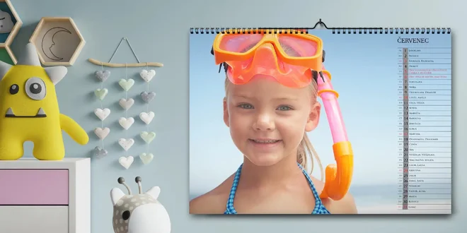 Nástěnný fotokalendář ve velikosti A4 nebo A3