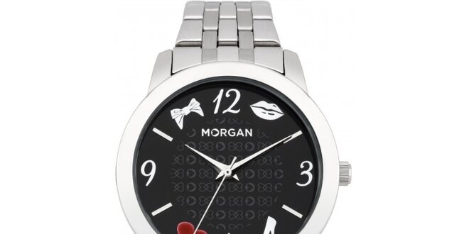 Dámské hodinky z nerezové oceli MORGAN černý ciferník