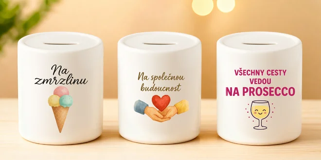 Keramické pokladničky s veselými motivy pro děti i dospělé