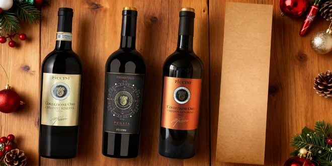 Zlatá kolekce italských vín v dárkovém balení