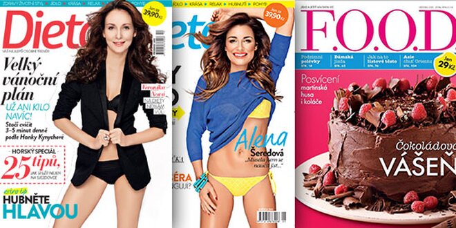 Roční předplatné časopisů F.O.O.D. nebo Dieta