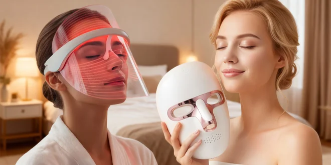 LED masky na obličej pro zářivou pleť bez vrásek